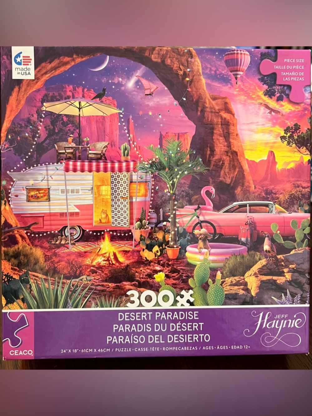 NEW NIB Ceaco Desert Paradise 300 pc puzzle Jeff Haynie